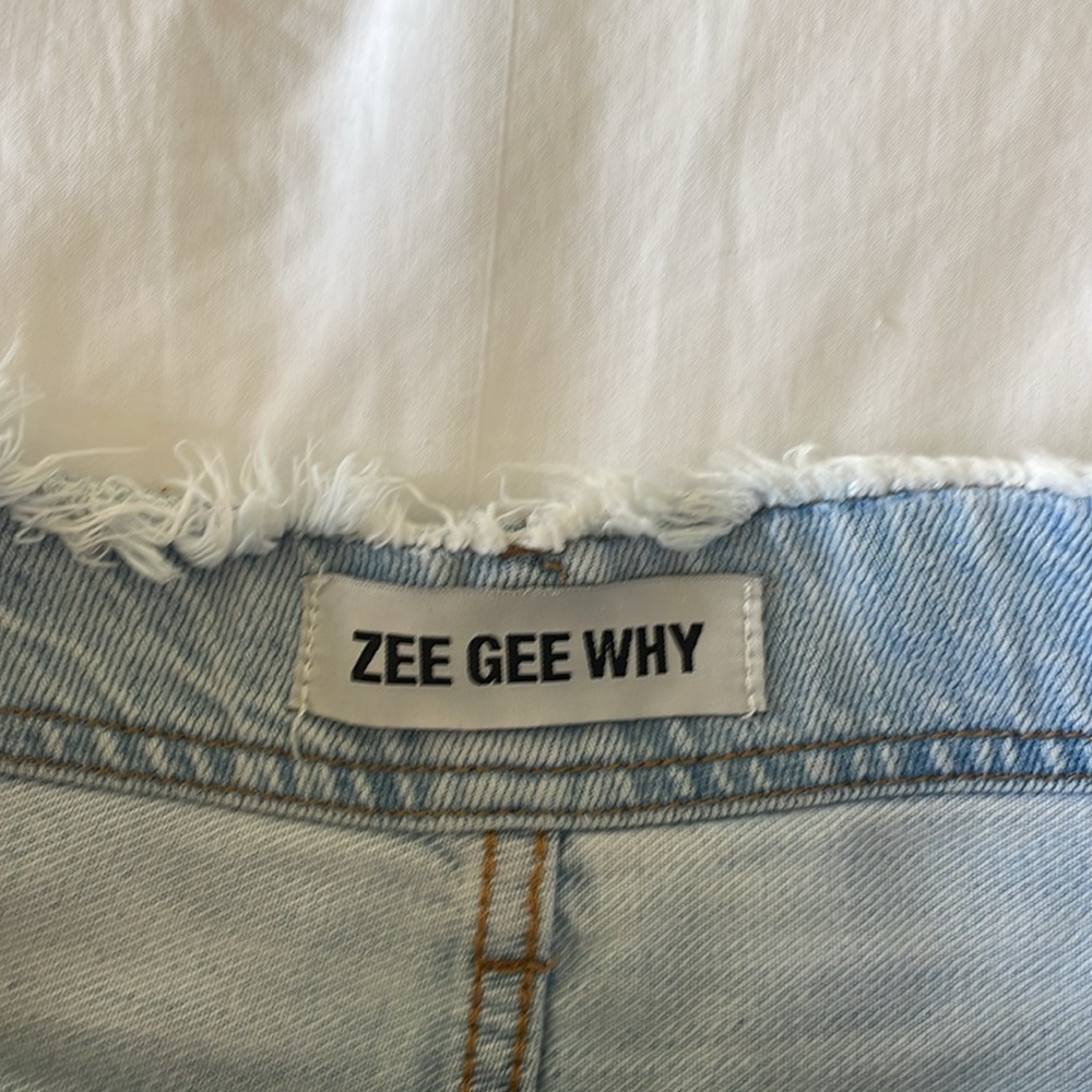 Free People high rise denim shorts - Picture 3 of 4